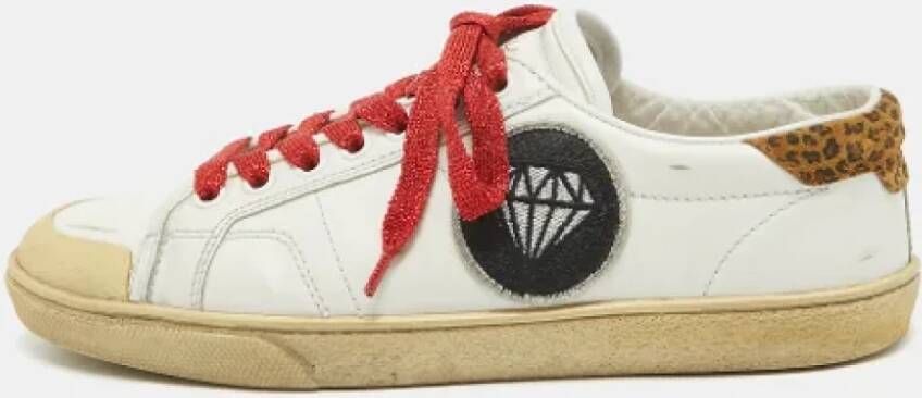 Yves Saint Laurent Vintage Pre-owned Leather sneakers White Dames