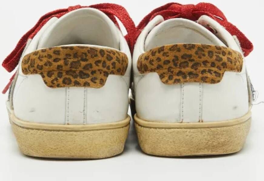Yves Saint Laurent Vintage Pre-owned Leather sneakers White Dames