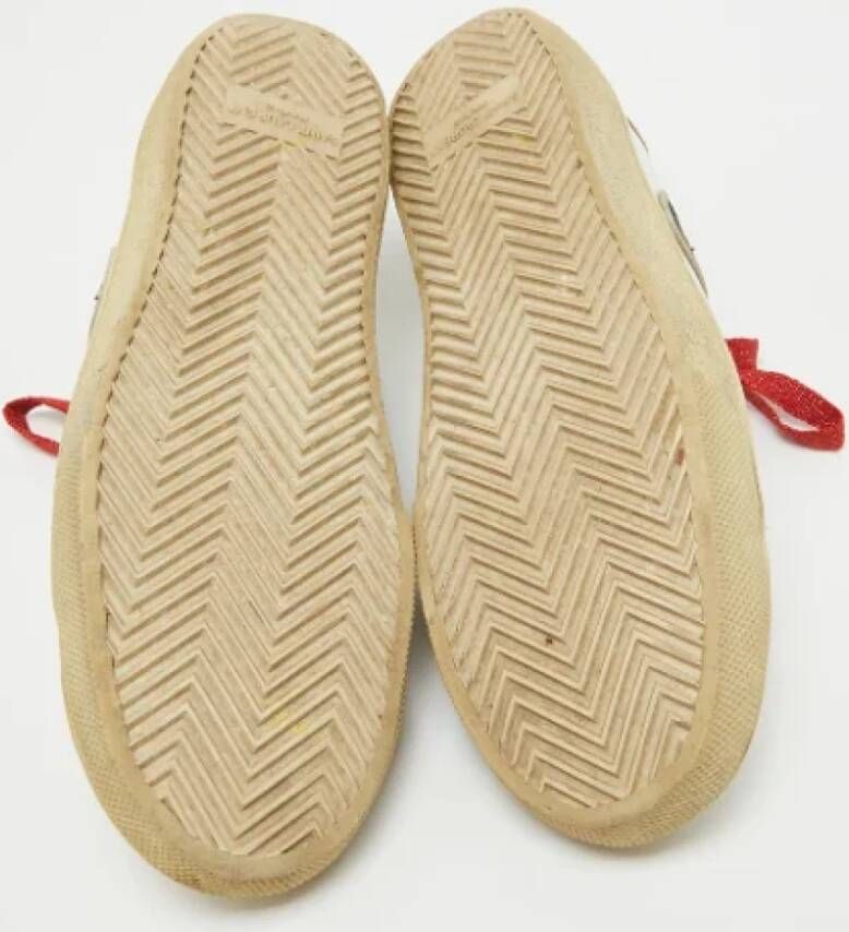 Yves Saint Laurent Vintage Pre-owned Leather sneakers White Dames