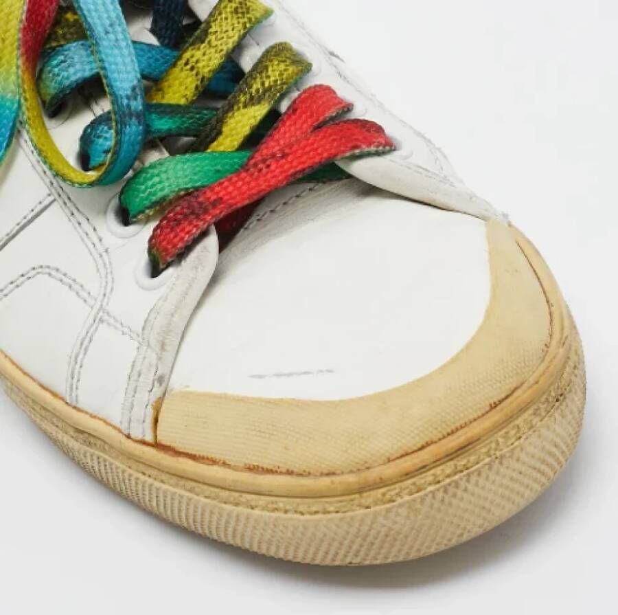 Yves Saint Laurent Vintage Pre-owned Leather sneakers White Dames