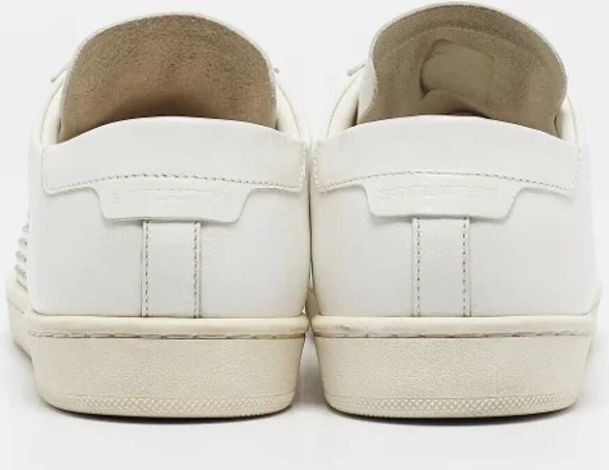 Yves Saint Laurent Vintage Pre-owned Leather sneakers White Dames