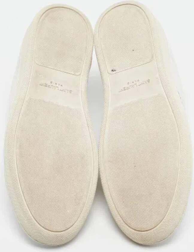 Yves Saint Laurent Vintage Pre-owned Leather sneakers White Dames