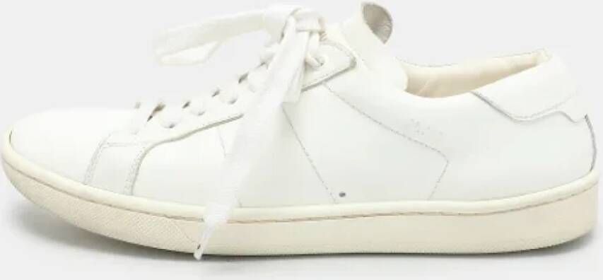 Yves Saint Laurent Vintage Pre-owned Leather sneakers White Dames