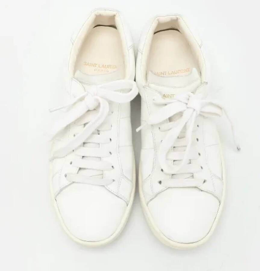 Yves Saint Laurent Vintage Pre-owned Leather sneakers White Dames
