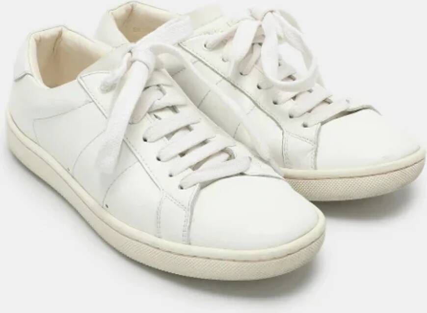 Yves Saint Laurent Vintage Pre-owned Leather sneakers White Dames