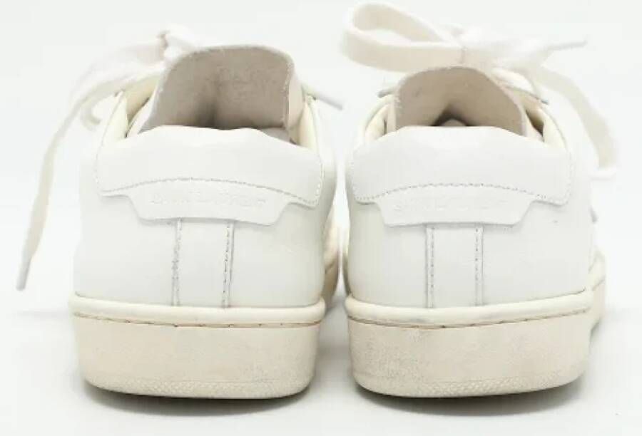 Yves Saint Laurent Vintage Pre-owned Leather sneakers White Dames
