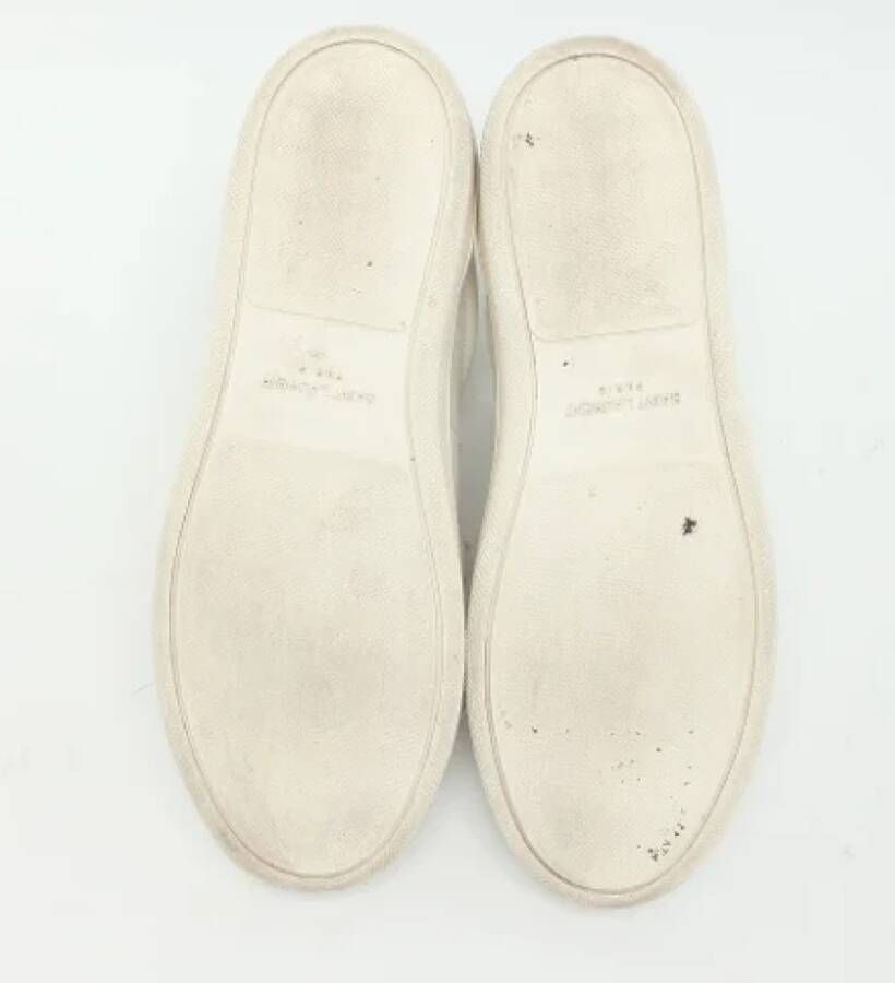 Yves Saint Laurent Vintage Pre-owned Leather sneakers White Dames