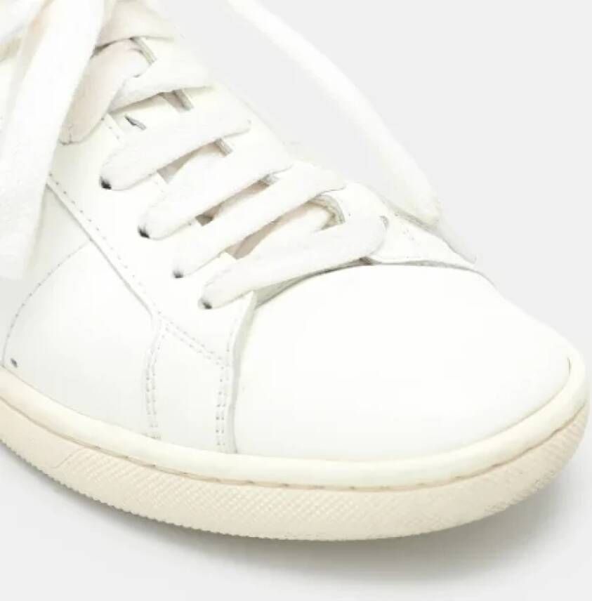 Yves Saint Laurent Vintage Pre-owned Leather sneakers White Dames