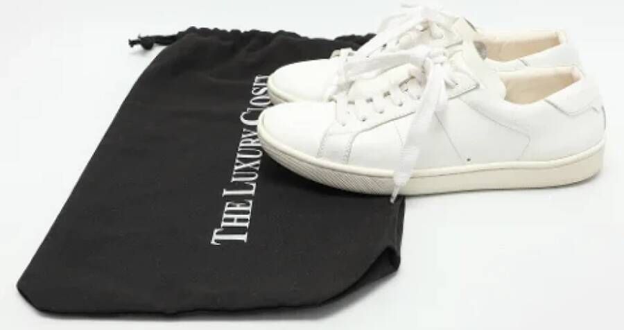 Yves Saint Laurent Vintage Pre-owned Leather sneakers White Dames