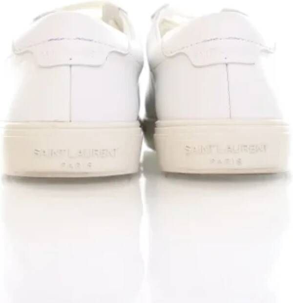 Yves Saint Laurent Vintage Pre-owned Leather sneakers White Dames