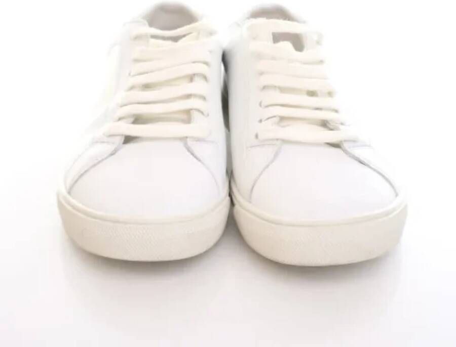 Yves Saint Laurent Vintage Pre-owned Leather sneakers White Dames