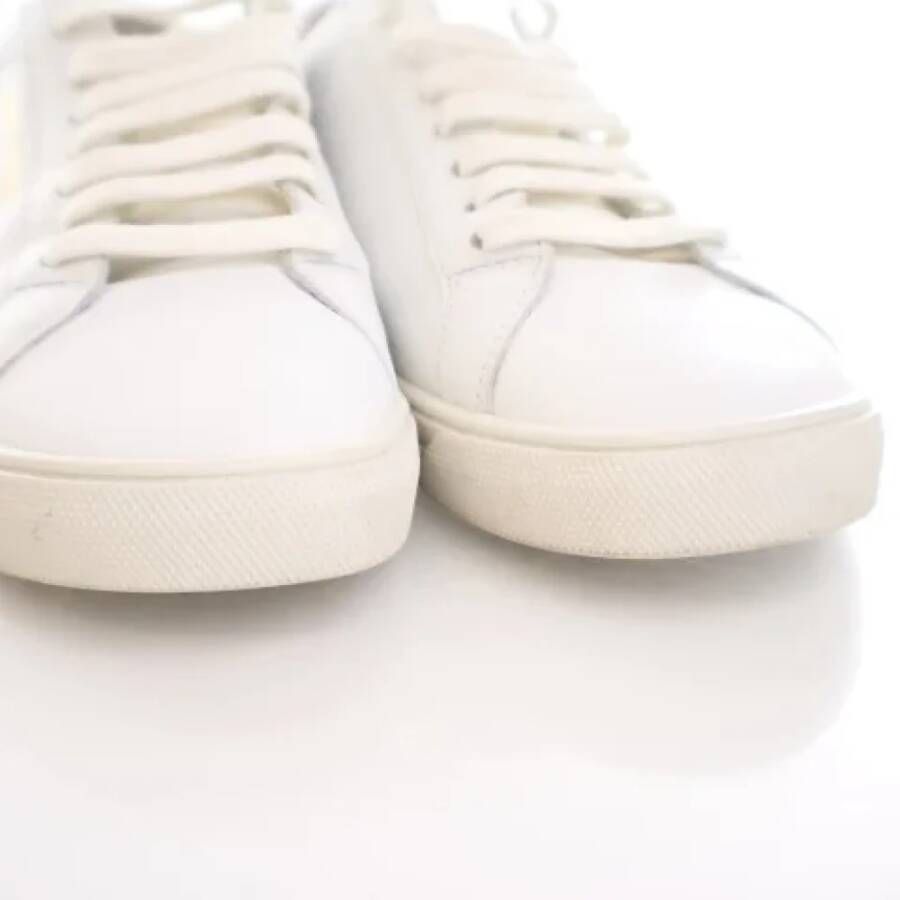 Yves Saint Laurent Vintage Pre-owned Leather sneakers White Dames
