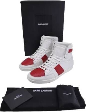 Yves Saint Laurent Vintage Pre-owned Leather sneakers White Heren