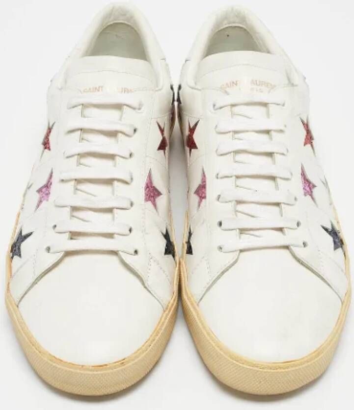 Yves Saint Laurent Vintage Pre-owned Leather sneakers White Heren