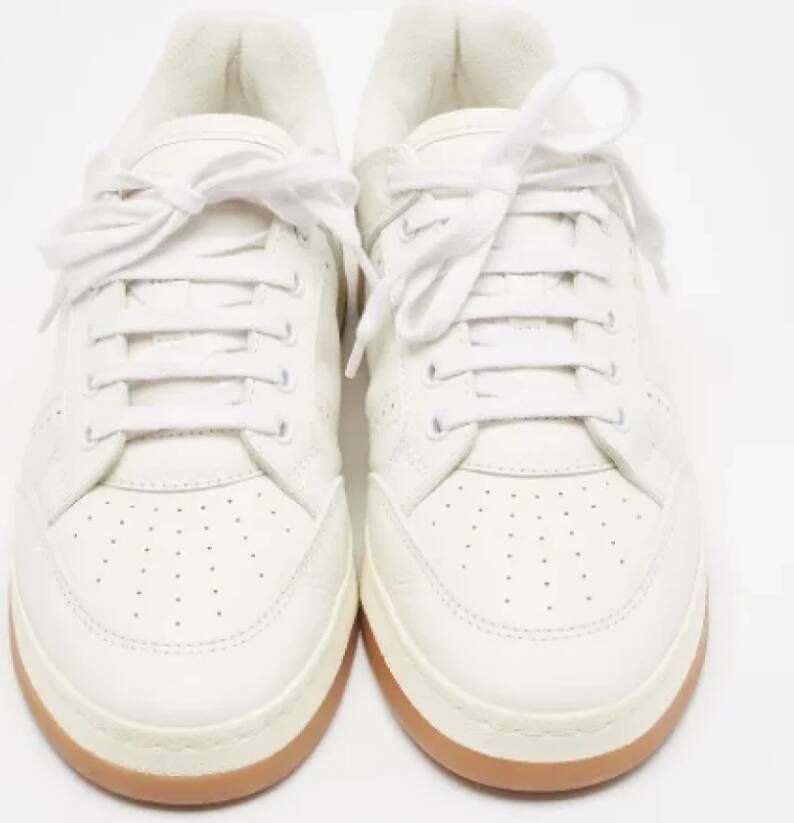 Yves Saint Laurent Vintage Pre-owned Leather sneakers White Dames