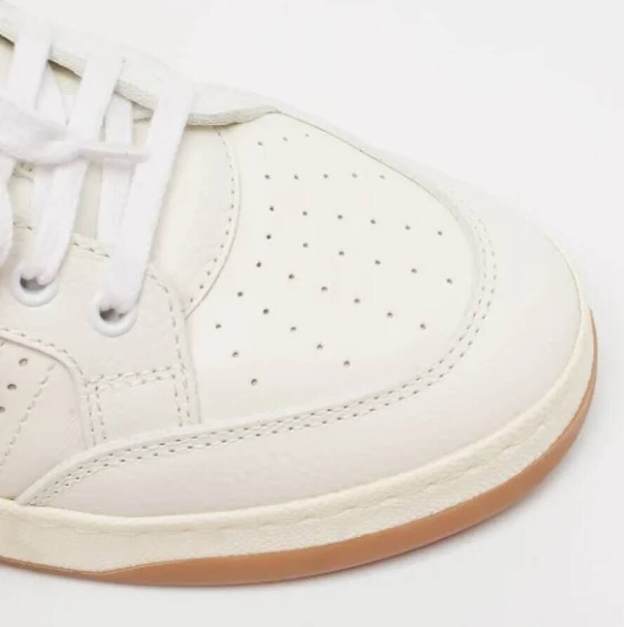 Yves Saint Laurent Vintage Pre-owned Leather sneakers White Dames