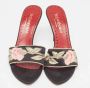 Yves Saint Laurent Vintage Pre-owned Satin sandals Black Dames - Thumbnail 3