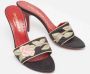 Yves Saint Laurent Vintage Pre-owned Satin sandals Black Dames - Thumbnail 4
