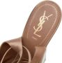 Yves Saint Laurent Vintage Pre-owned Satin sandals Brown Dames - Thumbnail 6