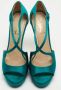 Yves Saint Laurent Vintage Pre-owned Satin sandals Green Dames - Thumbnail 3