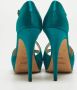 Yves Saint Laurent Vintage Pre-owned Satin sandals Green Dames - Thumbnail 5