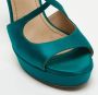 Yves Saint Laurent Vintage Pre-owned Satin sandals Green Dames - Thumbnail 8