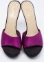 Yves Saint Laurent Vintage Pre-owned Satin sandals Purple Dames - Thumbnail 3