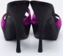 Yves Saint Laurent Vintage Pre-owned Satin sandals Purple Dames - Thumbnail 5