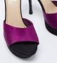 Yves Saint Laurent Vintage Pre-owned Satin sandals Purple Dames - Thumbnail 7