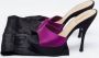 Yves Saint Laurent Vintage Pre-owned Satin sandals Purple Dames - Thumbnail 9