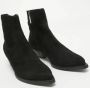 Yves Saint Laurent Vintage Pre-owned Suede boots Black Dames - Thumbnail 4