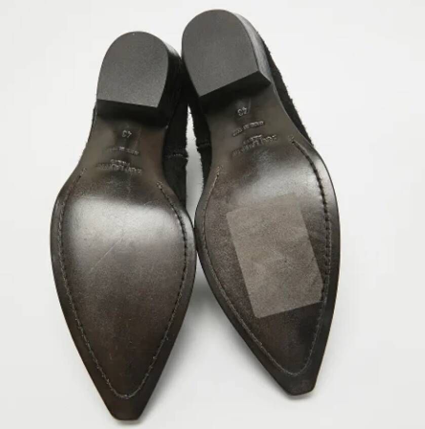 Yves Saint Laurent Vintage Pre-owned Suede boots Black Dames