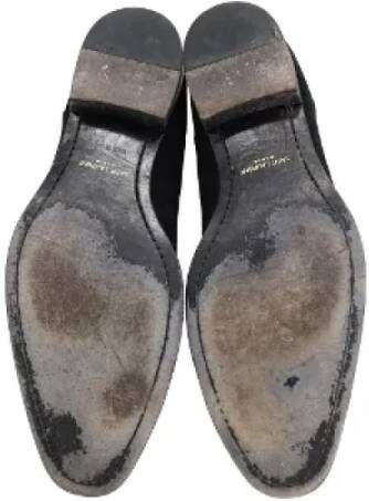Yves Saint Laurent Vintage Pre-owned Suede boots Black Heren