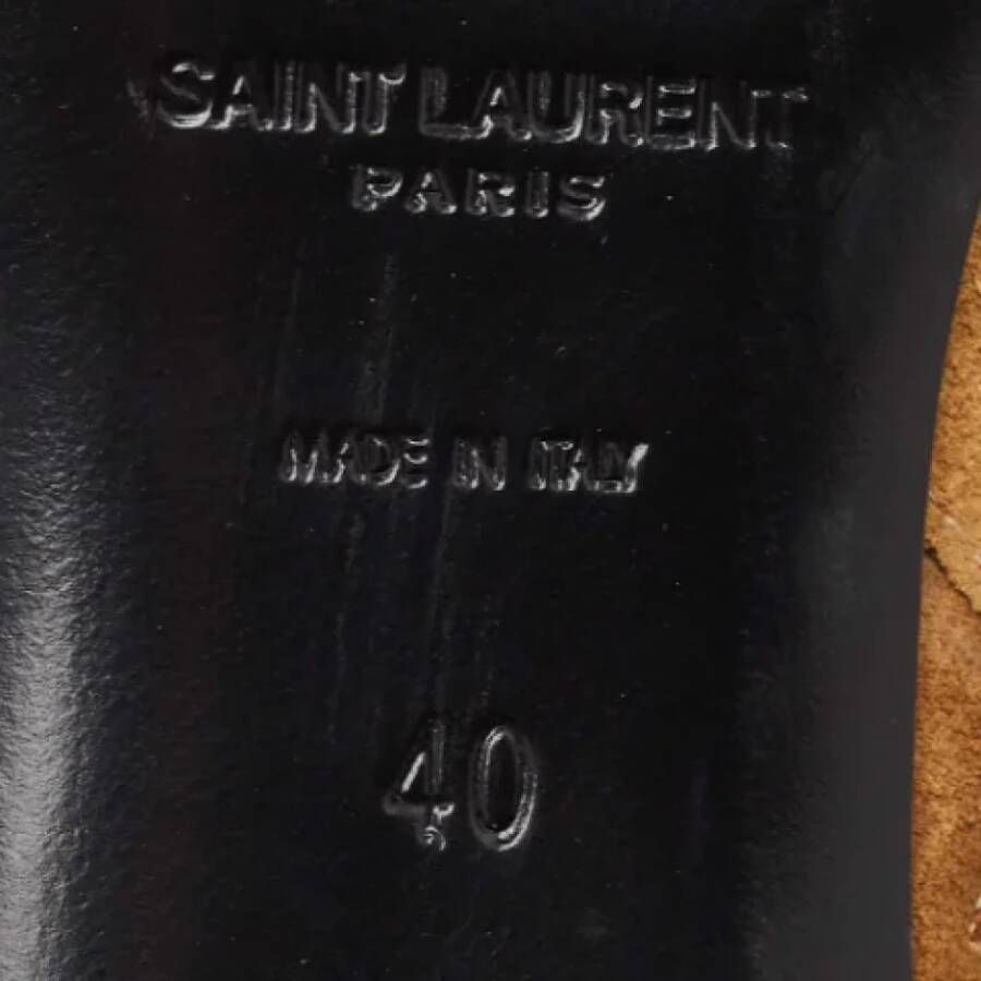 Yves Saint Laurent Vintage Pre-owned Suede boots Brown Dames