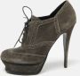 Yves Saint Laurent Vintage Pre-owned Suede boots Gray Dames - Thumbnail 2