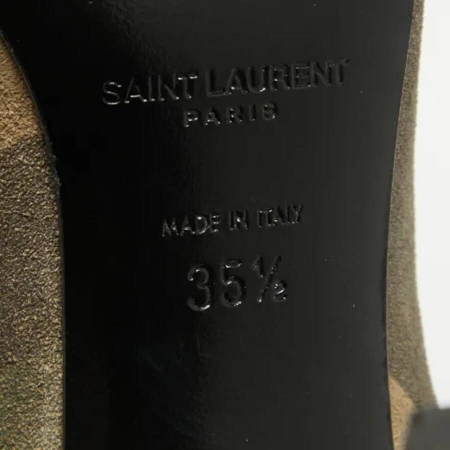 Yves Saint Laurent Vintage Pre-owned Suede boots Multicolor Dames
