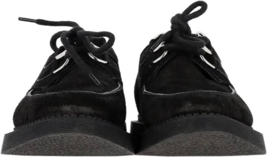 Yves Saint Laurent Vintage Pre-owned Suede flats Black Dames