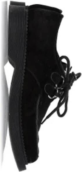 Yves Saint Laurent Vintage Pre-owned Suede flats Black Dames