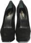 Yves Saint Laurent Vintage Pre-owned Suede heels Black Dames - Thumbnail 2