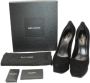 Yves Saint Laurent Vintage Pre-owned Suede heels Black Dames - Thumbnail 9