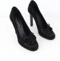 Yves Saint Laurent Vintage Pre-owned Suede heels Black Dames - Thumbnail 3