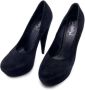 Yves Saint Laurent Vintage Pre-owned Suede heels Black Dames - Thumbnail 2