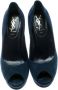 Yves Saint Laurent Vintage Pre-owned Suede heels Blue Dames - Thumbnail 2