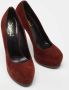 Yves Saint Laurent Vintage Pre-owned Suede heels Brown Dames - Thumbnail 4