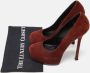 Yves Saint Laurent Vintage Pre-owned Suede heels Brown Dames - Thumbnail 9