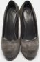 Yves Saint Laurent Vintage Pre-owned Suede heels Gray Dames - Thumbnail 3