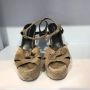 Yves Saint Laurent Vintage Pre-owned Suede sandals Beige Dames - Thumbnail 3