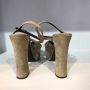 Yves Saint Laurent Vintage Pre-owned Suede sandals Beige Dames - Thumbnail 5
