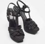 Yves Saint Laurent Vintage Pre-owned Suede sandals Black Dames - Thumbnail 4