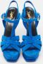Yves Saint Laurent Vintage Pre-owned Suede sandals Blue Dames - Thumbnail 3